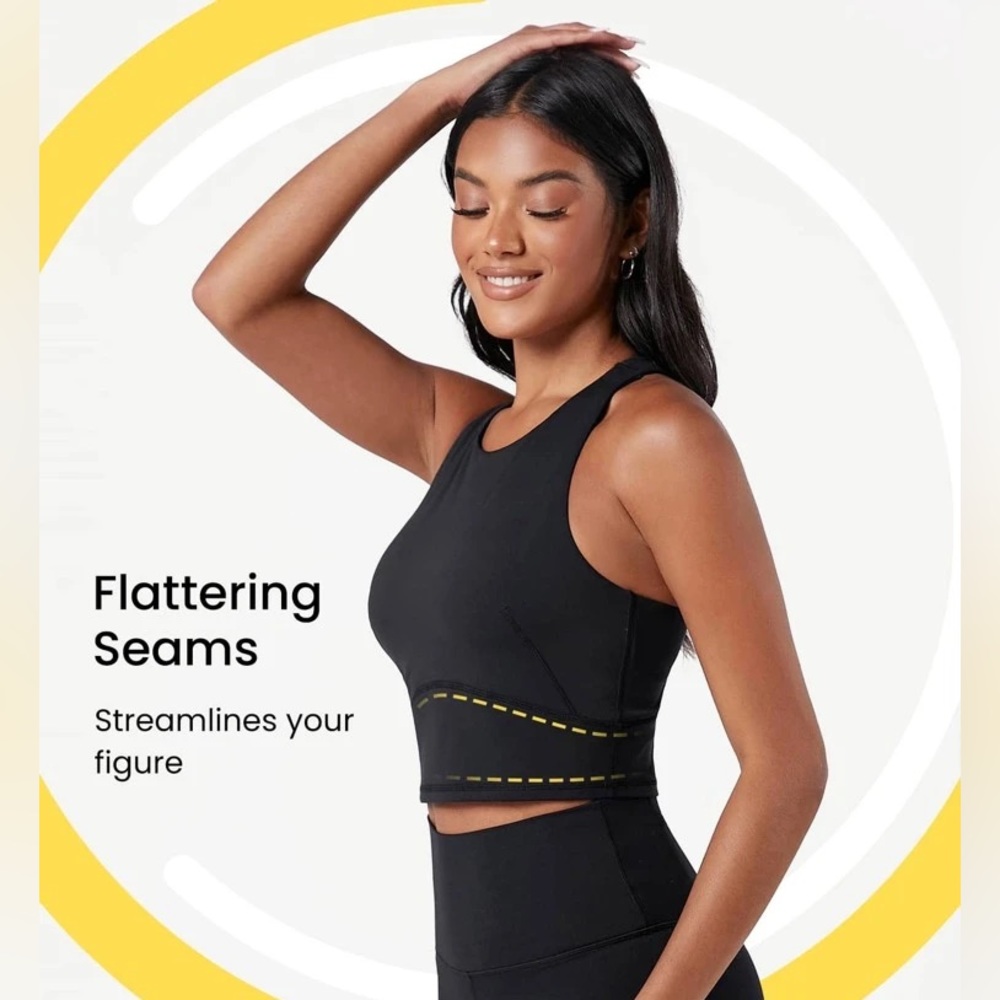 BLACK WORKOUT TOP - Picture 2 of 4